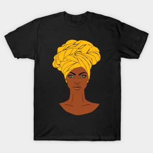 anime black girl yellow 1 T-Shirt